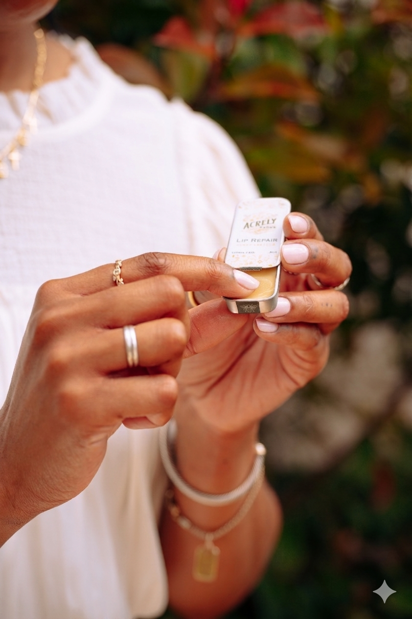 Image of girl holding Lip Repair