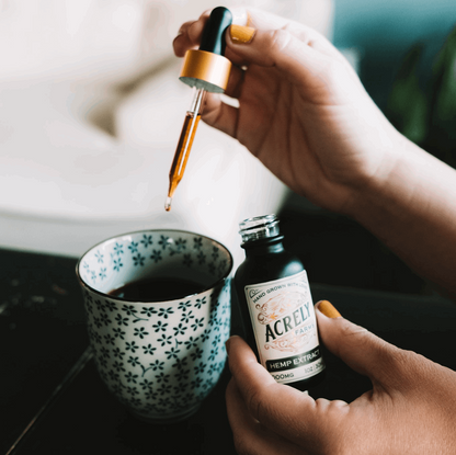 Adding 1000mg organic CBD Extract to Coffee or Tea