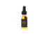 A small glass bottle of Acrely Farms Gold Body Oil with a black dropper cap, containing golden yellow oil, set against a plain white background.