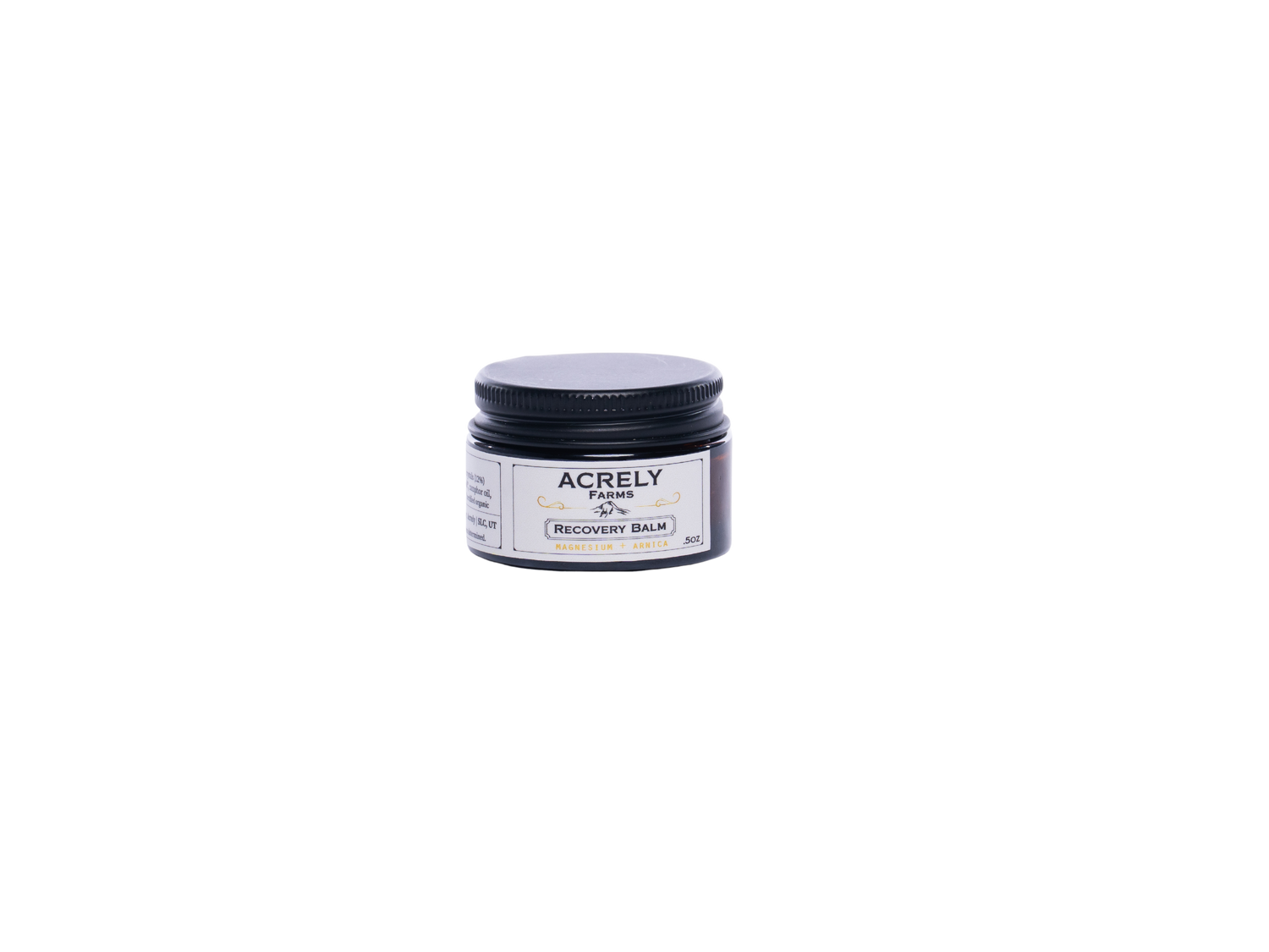 Small jar of Recovery Balm on a white background