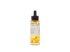 A clear glass dropper bottle of Acrely Farms Repair Oil with a black rubber dropper cap, filled with golden-yellow oil and containing visible dried yellow flower petals, set against a plain white background.