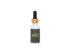 A small white dropper bottle of Acrely Farms White CBD Extract with a gold collar and black dropper top, centered on a plain white background.