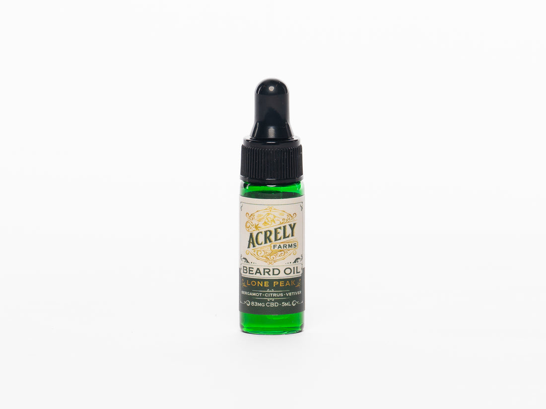 Mini Lone Peak CBD Beard and Facial Oil