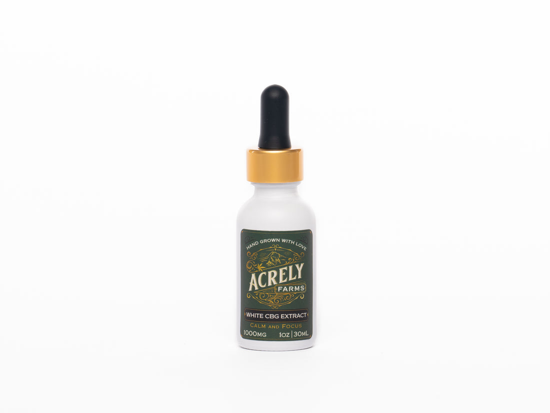1000mg White Organic CBG Oil Extract