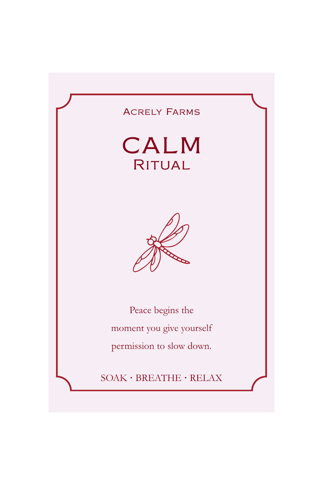 A square product card or label for &