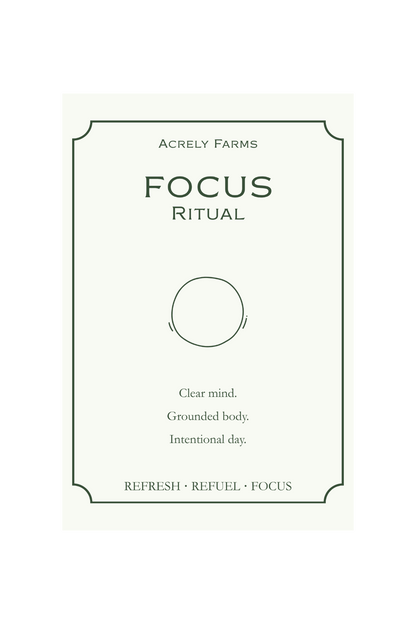 A square product card or label for &