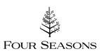 Four Seasons logo with a stylized tree on a green background