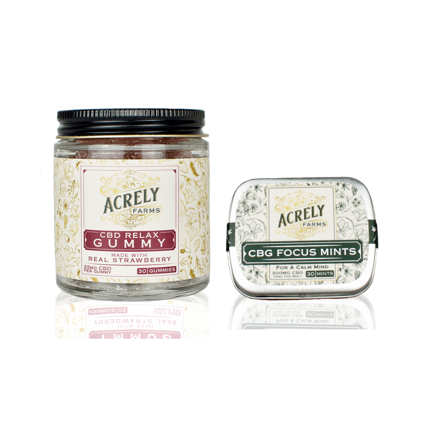 CBD Gummies &amp; CBG Mint Duo from Acrely Farms