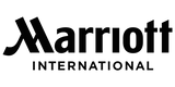 Marriott International logo in black on a white background