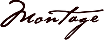 Signature-style text 'Montage' in brown on a white background