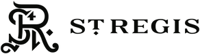 St. Regis logo in black on a white background